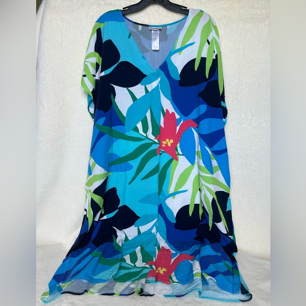 Tommy Bahama Paloma Palms Kaftan Tunic - Picture 5 of 13
